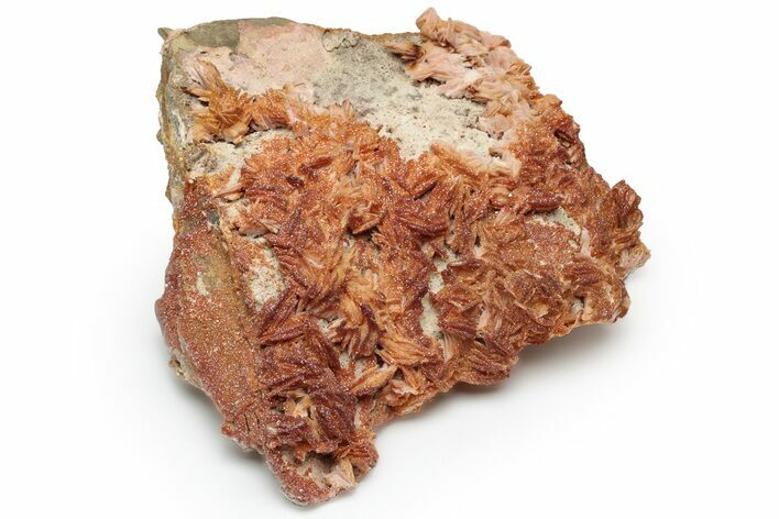 Ruby Red Vanadinite Crystals on Bladed Barite - Morocco #233085